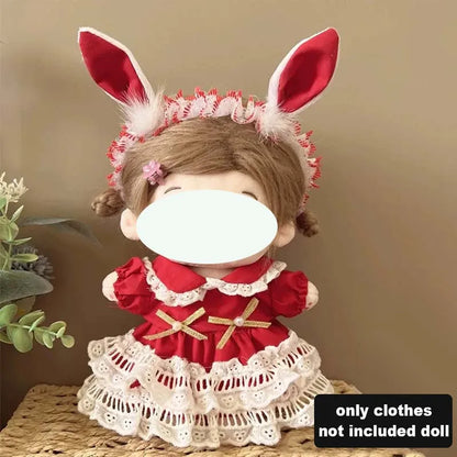 Ensemble de vêtements de poupée en coton, joli et mignon, pour poupée idole de 20cm, accessoires de déguisement, vêtements de bricolage, cadeaux pour Fans d'enfants