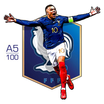 Puzzle étoile de Football Puzzle en bois étoiles de sport Puzzle pour enfants adultes éducatif fabuleux cadeau 300 pièces bricolage Puzzle jouets