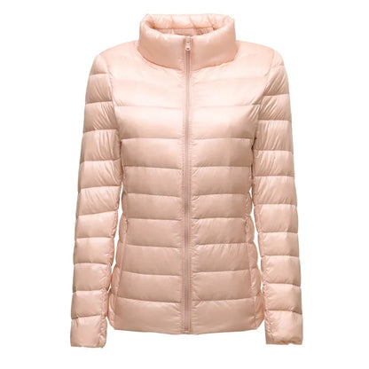 2025 nouveau UZZDSS automne femmes ultraléger mince doudoune 90% duvet de canard blanc vestes à capuche manteaux costume vestes WYRF 1051968