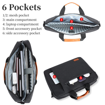 Sacoche pour ordinateur portable 15.6 16 pouces, sac à main pour hommes d'affaires, pour Macbook, Huawei, HP, Lenovo, Dell, ASUS, Xiaomi Surface
