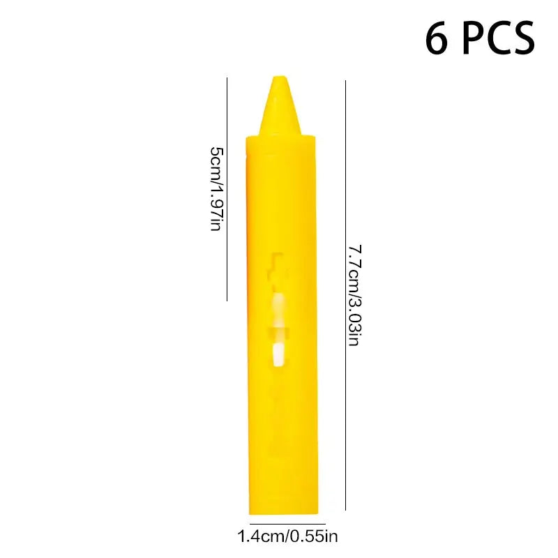 Crayons de bain lavables, 6 pièces, dessin coloré dans la baignoire, faciles à nettoyer, jouet artistique amusant pour enfants, Graffiti, Crayon de salle de bain