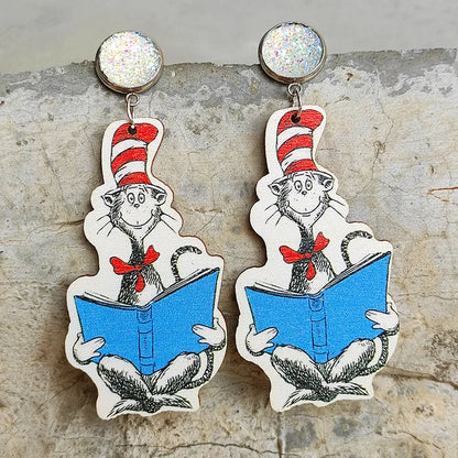 Boucles d'oreilles en acrylique JeTassel pour femmes, flammes européennes, gouttes, coeur, crâne, lame de chat, bijoux punk, gels de poisson, étoile