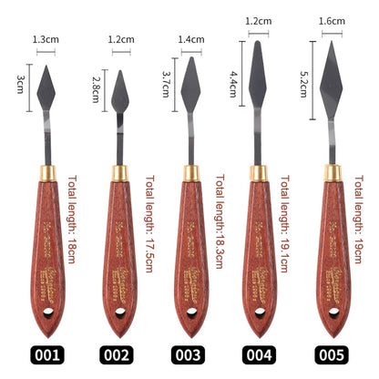 Spatule d'artiste, couteau à Palette, ensemble de couteaux de peinture, grattoir de mélange de peinture, couteau à Palette en acier inoxydable, spatule d'art de peinture