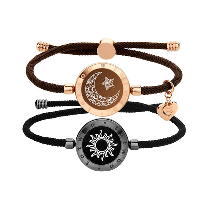 Totwoo cadeau de Couple romantique Bracelets Bluetooth intelligents avec rappel de vibrations pour iOS Android longue Distance