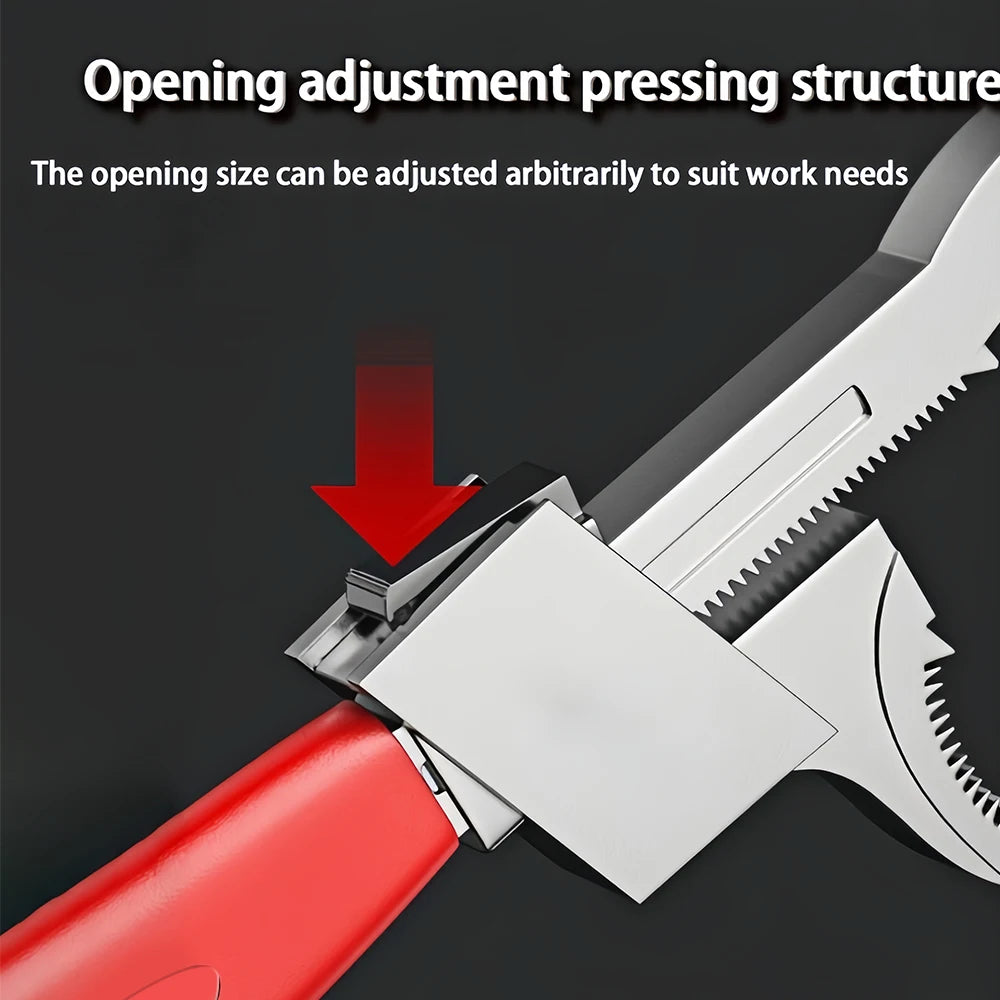 Clé à tuyaux 1 pièce, clé de salle de bain à grande ouverture, outil de plomberie polyvalent, peut ajuster et réparer les tuyaux et les tuyaux d'eau