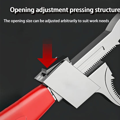 Clé à tuyaux 1 pièce, clé de salle de bain à grande ouverture, outil de plomberie polyvalent, peut ajuster et réparer les tuyaux et les tuyaux d'eau