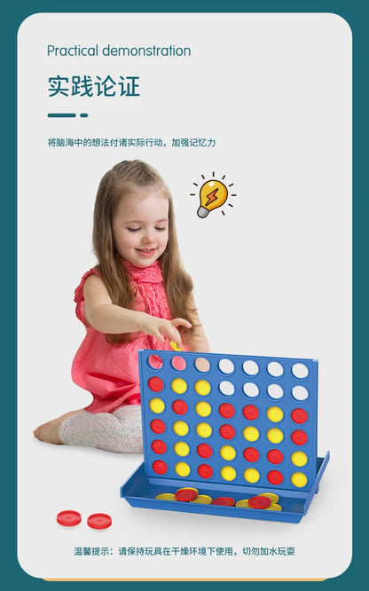 Jeu d'échecs de Bingo quatre en une rangée, jeu de société familial classique, jouets éducatifs amusants pour enfants, jeu de société de divertissement