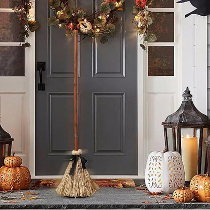 Balai de sorcière flottant pour Halloween, son hanté, danse, balai en mouvement, enchanter magique, accessoires de fête