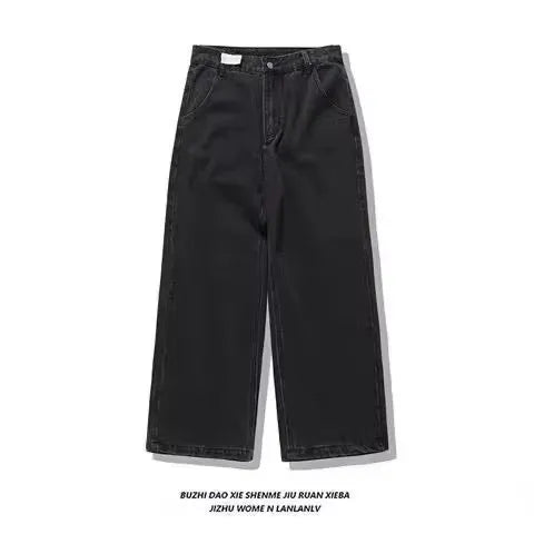 SouthPole Wash jean hommes américain gothique Hip Hop rétro lettre graphique jambe droite pantalon Harajuku mode ample Couple pantalon large