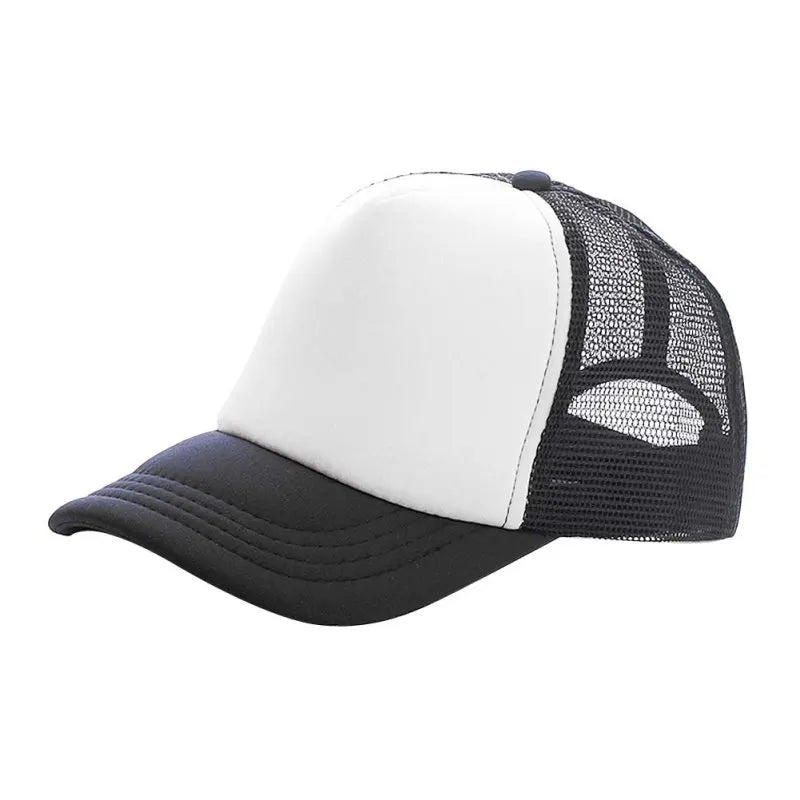 Casquettes décontractées pour enfants garçons et filles casquette de baseball enfants casquettes de soleil respirant demi-maille toutes saisons unisexe réglable chapeau de camionneur