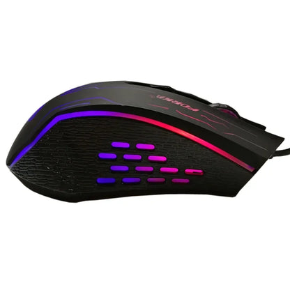 FORKA silencieux clic USB filaire souris de jeu 6 boutons