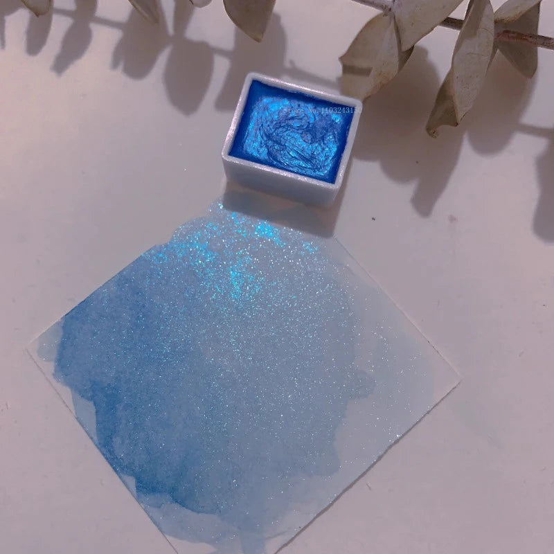 Ensemble de pigments d'interconnexion nacrés monochromes, fournitures d'art et de peinture, peinture à ongles, pigment décoratif solide, 2ml, 36 documents