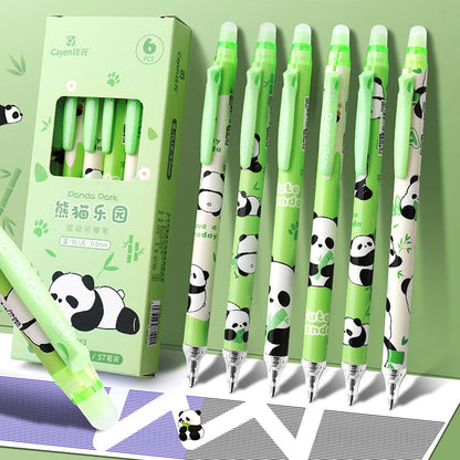 Ensemble de stylos Gel Capybara Panda, 6 pièces