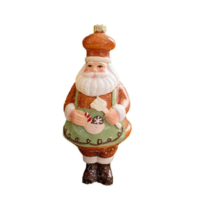 Décor de noël créatif bonhomme en pain d'épice Biscuit crème glacée pendentif arbre de noël père noël ornement suspendu joyeux noël 2025