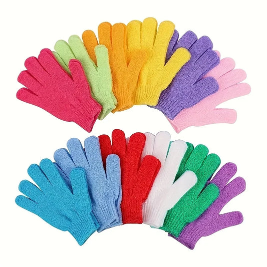 serviettes de bain domestiques à cinq doigts. Le matériau en nylon est durable. Mousse Dense et riche. Soyez utilisé des deux côtés pour un exfoliant facile