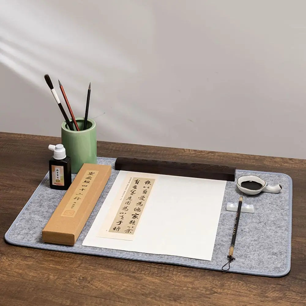 Tampon en feutre de calligraphie Anti-Permeasion, écriture épaisse, peinture, dessin, tapis de Table en feutre, laine, fibres mélangées