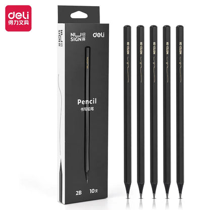 Deli -  10 pièces crayon papier 2B/HB