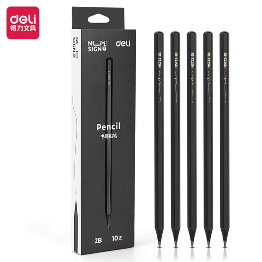 Deli -  10 pièces crayon papier 2B/HB