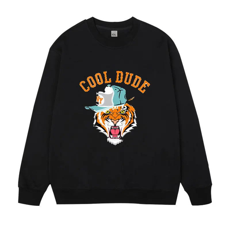 Grande taille hommes sweat pulls pull surdimensionné 6XL 7XL homme col rond manches longues imprimé noir hauts amples vêtements masculins
