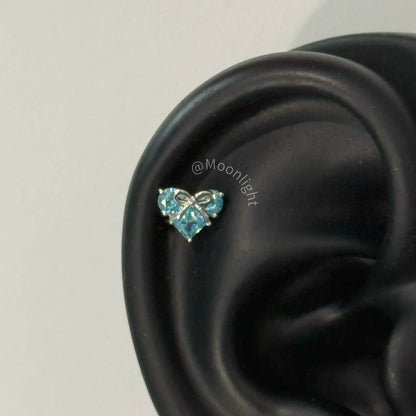 Boucles d'oreilles en argent pour femmes, 1 pièce, griffe d'os de chien en acier inoxydable 316L,