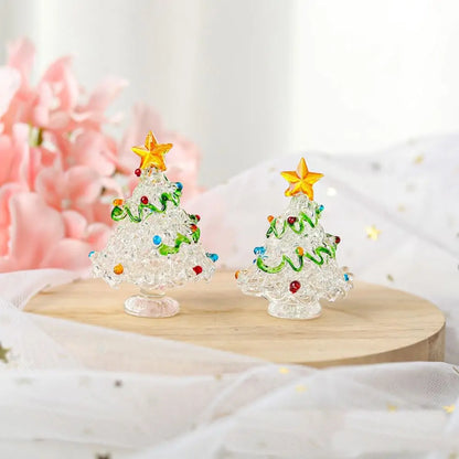 figurine d'arbre de Noël en verre