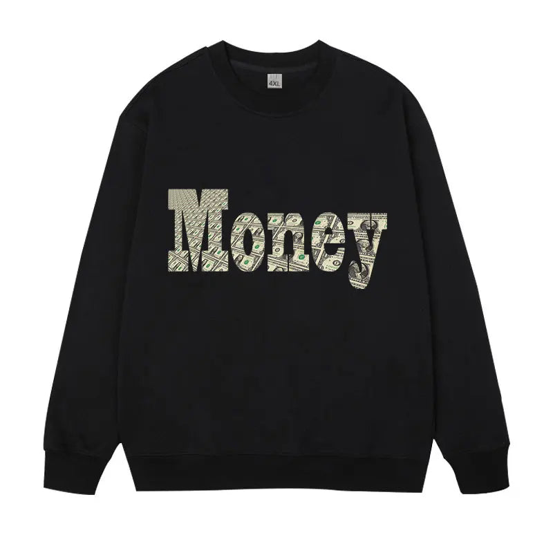 Grande taille hommes sweat pulls pull surdimensionné 6XL 7XL homme col rond manches longues imprimé noir hauts amples vêtements masculins