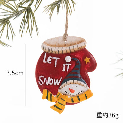 Décorations d'arbre de noël en résine