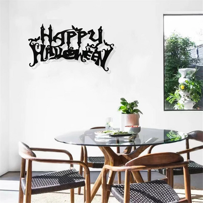 Décor sur le Thème d'Halloween, Décorations Artistiques Murales, Décor de Chambre Classique et Noir, pour Salon Nik, en Métal