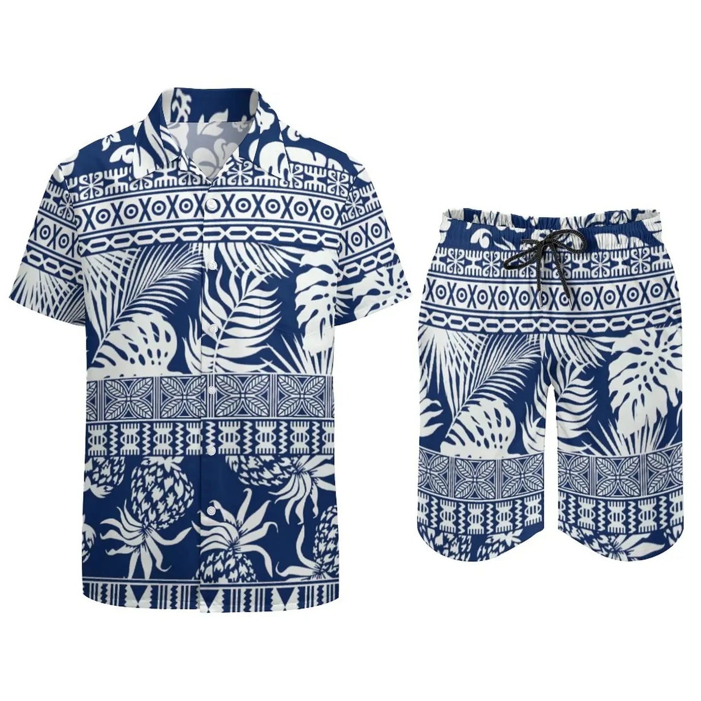 Ensemble champignon magique psychédélique pour hommes, chemise décontractée imprimée en 3D, short de plage surdimensionné, ensemble 2 pièces, costumes hawaïens pour vacances