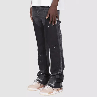 Jean délavé hommes Vintage longueur cheville pantalon taille moyenne poches bouton fermeture éclair mouche en détresse Denims Streetwear pantalon droit