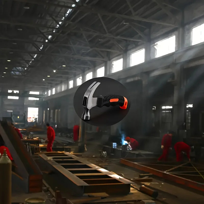 Extracteur de clous pratique, marteau en fer pour le travail du bois, marteau domestique, outil de quincaillerie, petit marteau pour un usage facile, 1/2 pièces