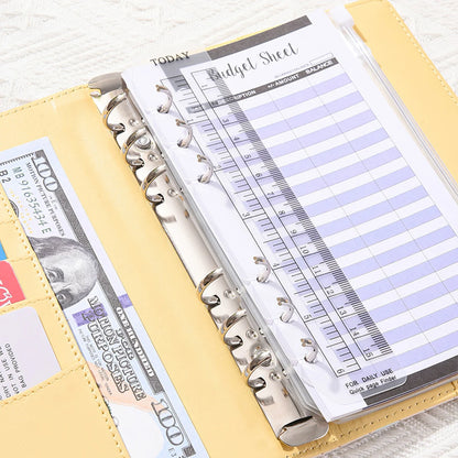 Classeur en cuir PU A6,