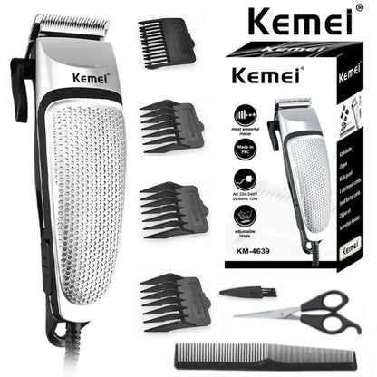 Kemei KM-4639 Électrique Tondeuse À Cheveux Tondeuse Professionnelle Ménage À Faible Bruit Barbe Machine Soins Personnels Coupe De Cheveux Outil