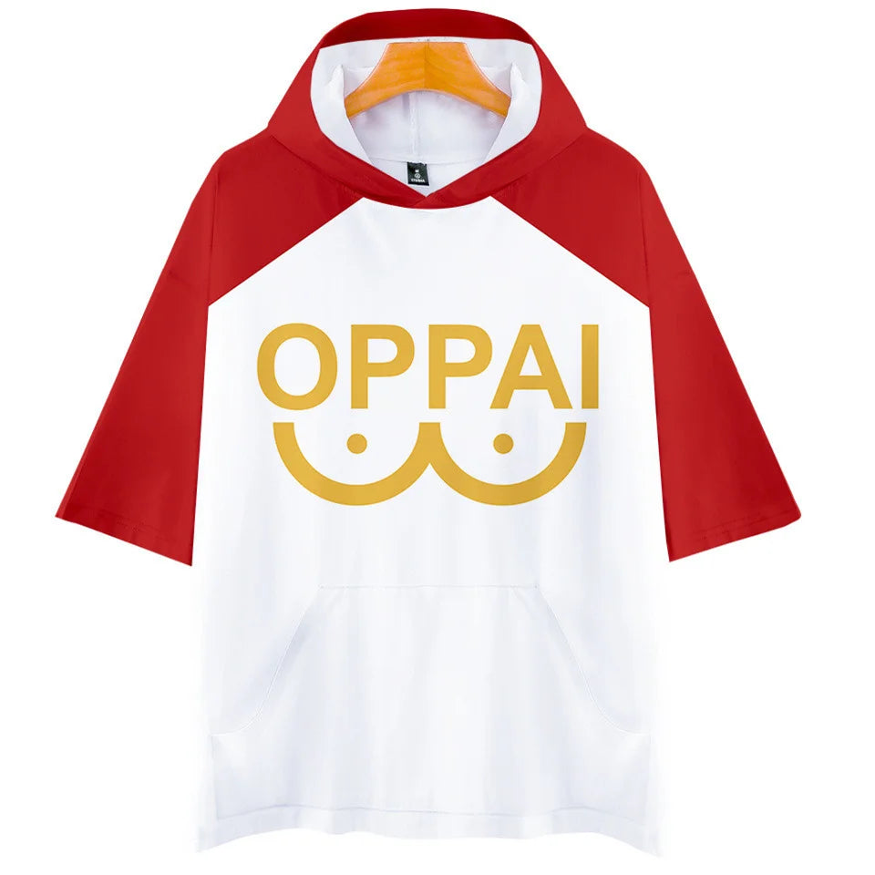 Sweat à capuche à manches longues pour hommes et femmes, impression numérique 3D, Anime Saitama Oppai, mode Harajuku, veste, Costume de Cosplay