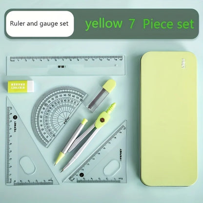 Ensembles de compas et de règles de 7 pièces,