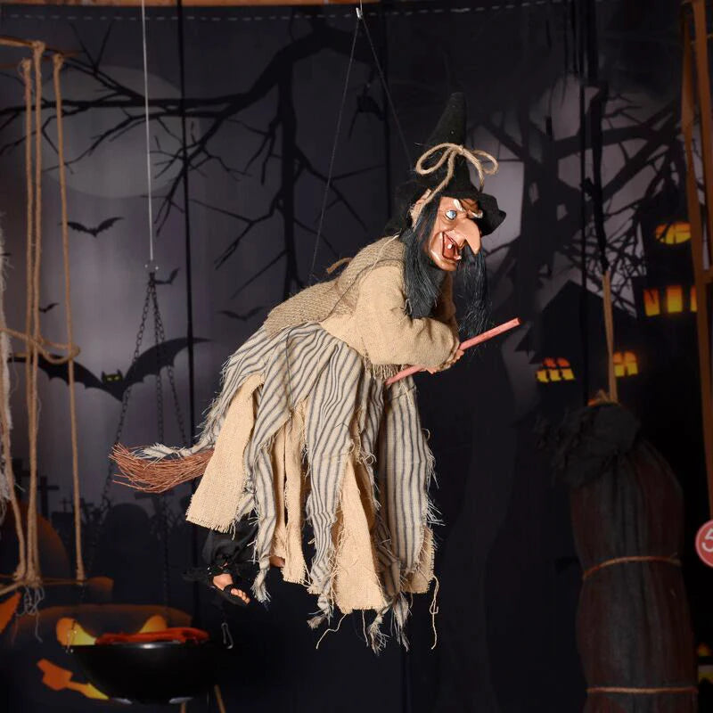 Décor fantôme de sorcière d'halloween, pendentif d'horreur, accessoires de farces scintillants, jouets électriques, maison hantée, Club, maison, décoration de fête d'halloween
