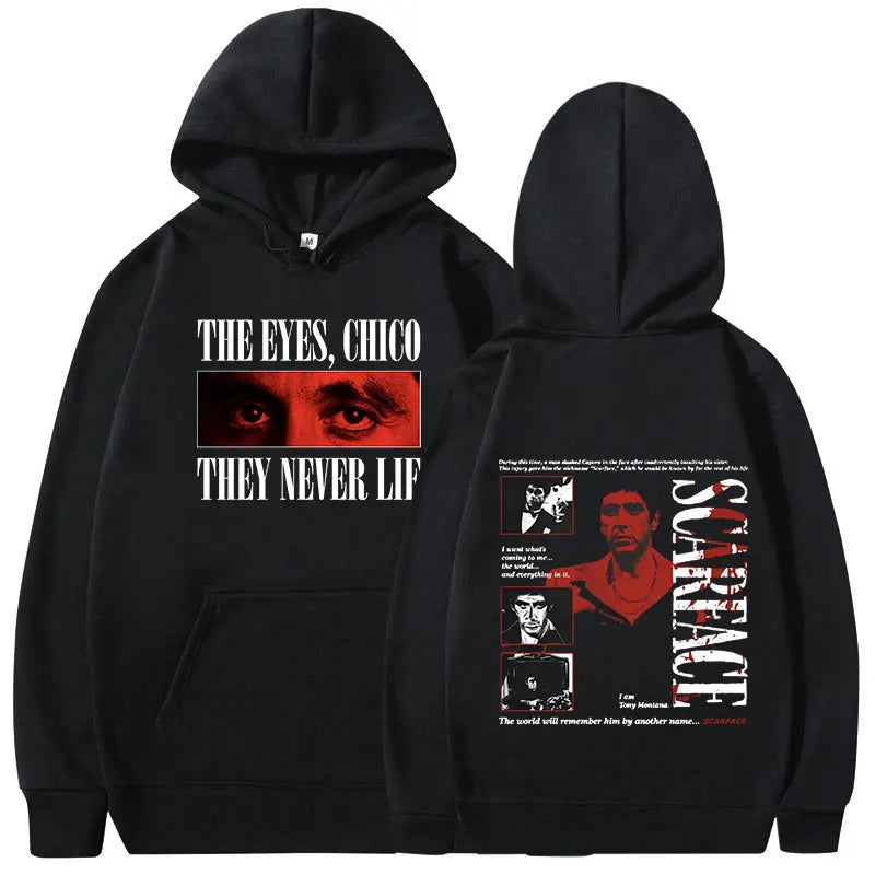 Sweats à capuche classiques Gangsters Movie planchers face pour hommes et femmes, pulls à capuche vintage, pulls gothiques respirants, Tony Montana Al Pac37, PVD