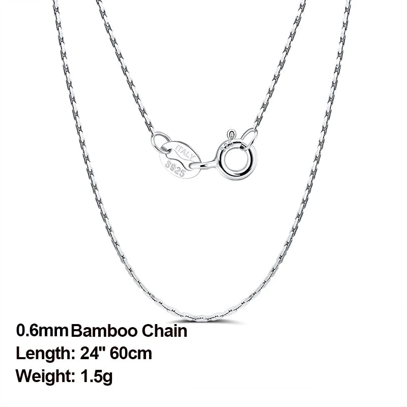ORSA JEWELS véritable 925 collier en argent Sterling Figaro joint torique chaîne de cou torsadé serpent barre singapour boîte chaîne collier femmes 1