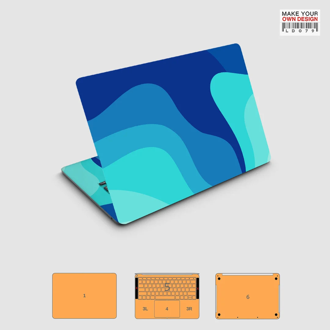 Autocollant de peau coloré pour Macbook Pro 14 2021 2023 2024, protecteur d'écran de peau entièrement dérivé