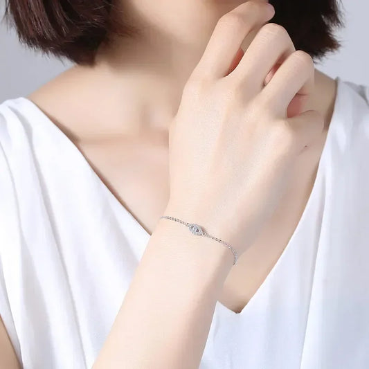 KALETINE chanceux mauvais œil Bracelet 925 en argent Sterling Bracelets pour femme pierre bleue CZ turquie réglable hommes bijoux KLTB099