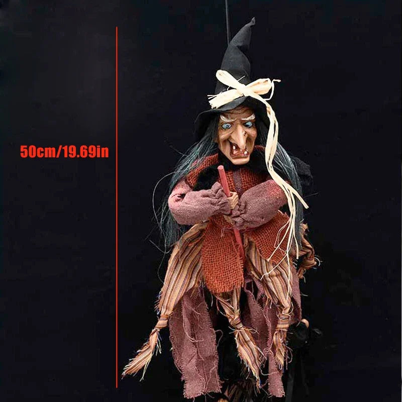 Décor fantôme de sorcière d'halloween, pendentif d'horreur, accessoires de farces scintillants, jouets électriques, maison hantée, Club, maison, décoration de fête d'halloween