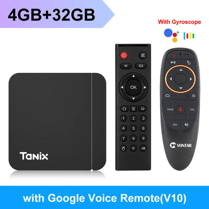 Tanix-Smart TV Box W2 Amlogic S905W2, Android 11.0, MultiXXL Player, Wifi, HDR, 10 + 4 GB, 32 GB, 2G, 16G