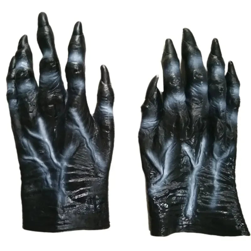 Gants de loup-garou d'halloween, Costume de Cosplay de fête de griffe de loup d'horreur de Festival fantôme