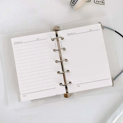 Papier de recharge, index à 5 trous, page intérieure, cartes, reliure de recharge intérieure, papier Liberty, blanc, papeterie, 50 feuilles