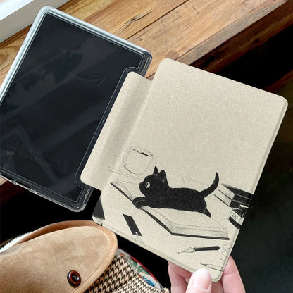 Étui Kindle coque arrière en acrylique avec dragonne