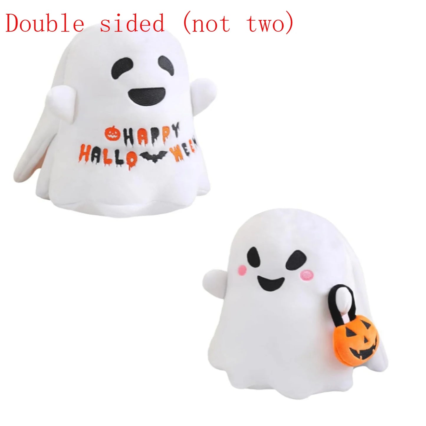 Peluche réversible pour Halloween, 10 pouces, en colère et effrayée, animaux en peluche sensoriels mignons, décoration de maison pour garçons et filles