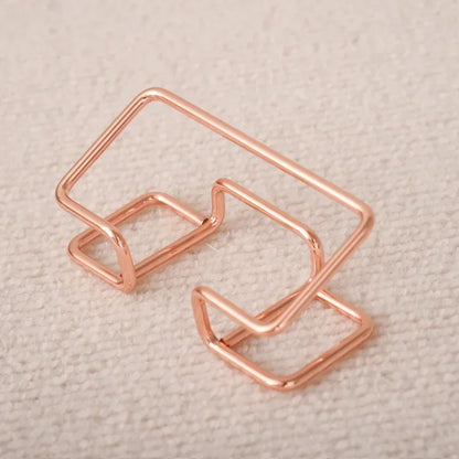 1pc nouveau porte-carte de visite de bureau mode méta