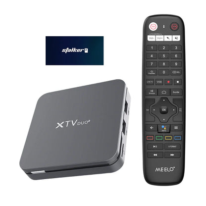 TV Box MEELO Plus XTV DUO2 Stalker2 Amlogic S905W2 Dual WIFI Android 11 with BT Remote