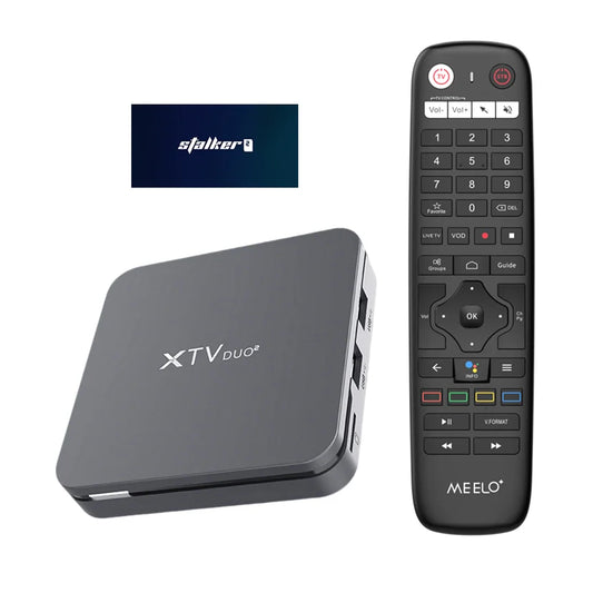 TV Box MEELO Plus XTV DUO2 Stalker2 Amlogic S905W2 Dual WIFI Android 11 with BT Remote