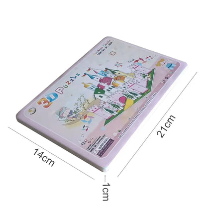 Modèle de Construction de château de dessin animé, carte en papier 3D, Puzzle, jouets pour enfants, jouets éducatifs d'intérêt faits à la main